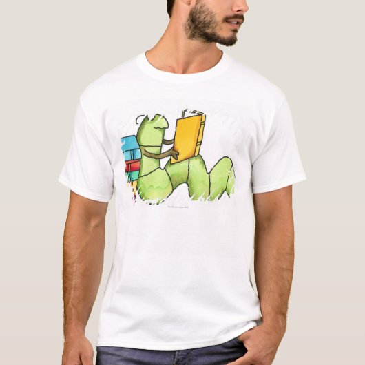 boekworm t-shirt (Voorkant)