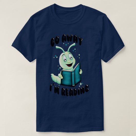 boekworm t-shirt (Design voorkant)