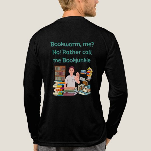 boekworm Tri-Blend shirt (Achterkant volledig)