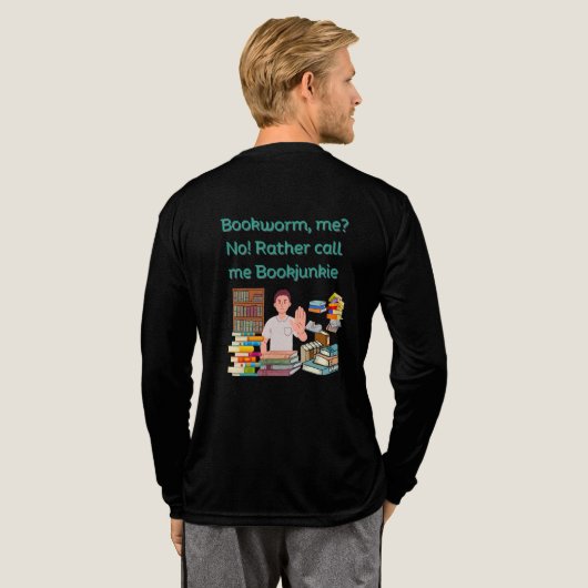 boekworm Tri-Blend shirt (Achterkant)