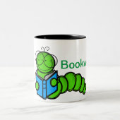 boekworm tweekleurige koffiemok (Center)