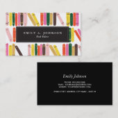 boekworm visitekaartje (Voorkant / Achterkant)