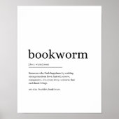 Boekwormdefinitie Poster (Voorkant)