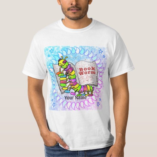 Boekwormlezen T-shirt (Voorkant)