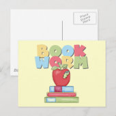 Boekwormshirts en cadeautjes briefkaart (Voorkant / Achterkant)