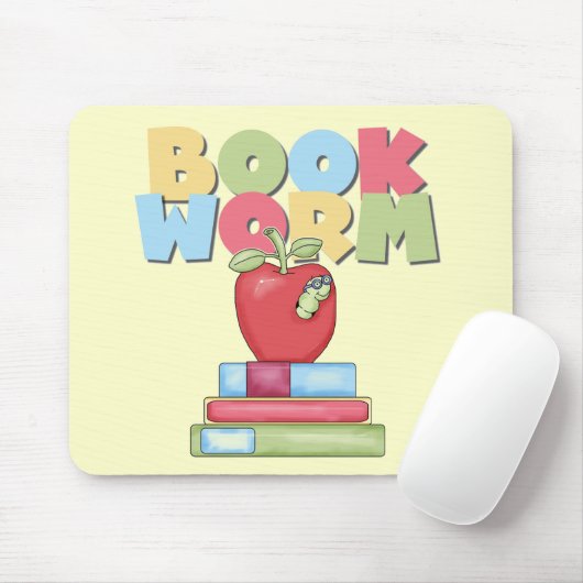 Boekwormshirts en cadeautjes muismat (Met muis)