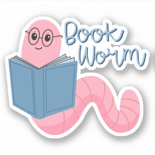 Boekwormstickers voor Kindle-tablet Sticker (Voorkant)