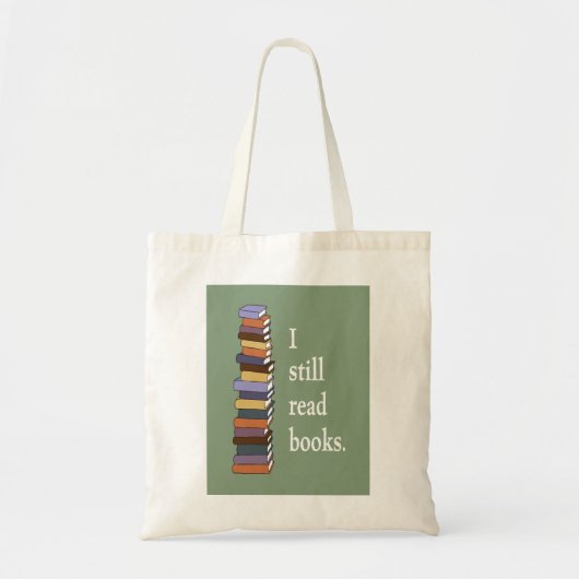 Boekzak - ik lees nog steeds boeken tote bag (Voorkant)