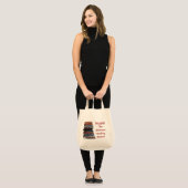 Boekzak — Stapel oude boeken/leesapparaat Tote Bag (Voorkant (model))