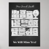 Boekzakmap voor leraren op school iPad pro Poster (Voorkant)