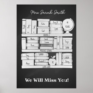 Boekzakmap voor leraren op school iPad pro Poster