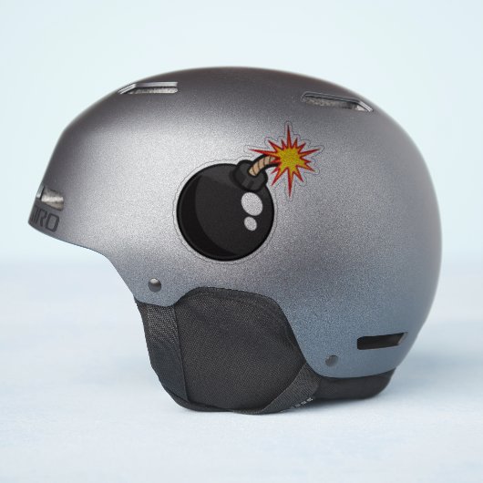 Boem! Cartoon Bomb Sticker (Helm Zijkant)