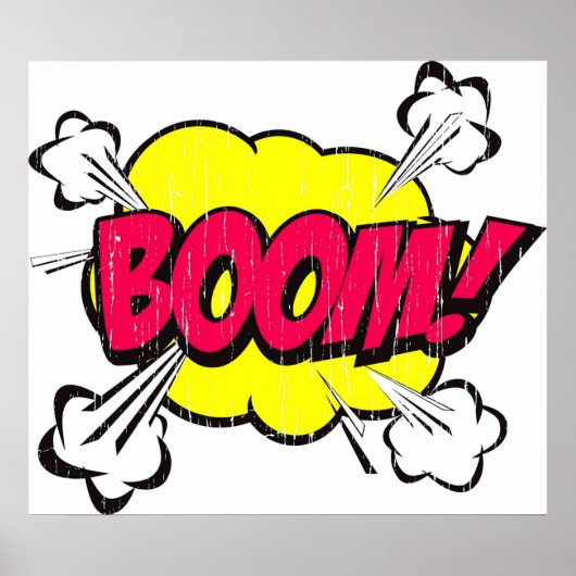 Boem Comic Word Poster (Voorkant)