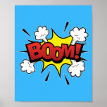 Boem! Explosieve Pop Art Comic Blast Poster<br><div class="desc">Spuit een energiestoot in je ruimte met dit dynamische 'Boom!' pop art design,  geïnspireerd door de explosieve kracht van klassieke stripverhalen. Dit ontwerp is perfect voor het toevoegen van een levendige,  retro touch aan elke kamer,  waardoor het een must-have is voor fans van gedurfde en kleurrijke kunst.</div>