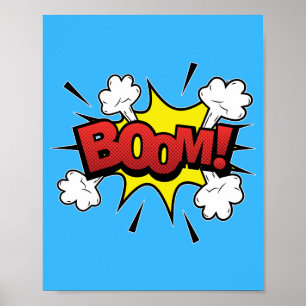 Boem! Explosieve Pop Art Comic Blast Poster