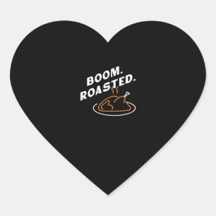 Boem. Gebraden. Beste Thanksgiving Dag Grappig Hart Sticker