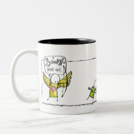 BOEM! Hartslag. Tweekleurige Koffiemok