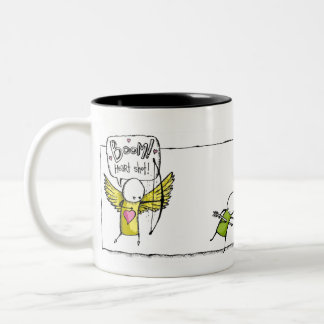 BOEM! Hartslag. Tweekleurige Koffiemok