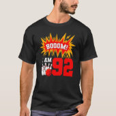 Boem Ik Ben 92 Bowling Verjaardagsfeestje Bowler B T-shirt (Voorkant)