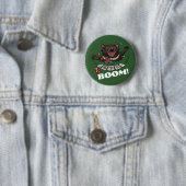 Boem! Tasmaanse Duivel Royal Flush Poker Cartoon Ronde Button 5,7 Cm (In situ)