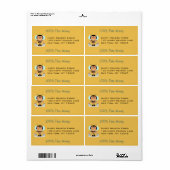 Boememmers voor Cartoons van honing Etiket (Full Sheet)