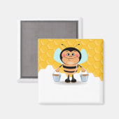 Boememmers voor Cartoons van honing Magneet (Voorkant / Achterkant)