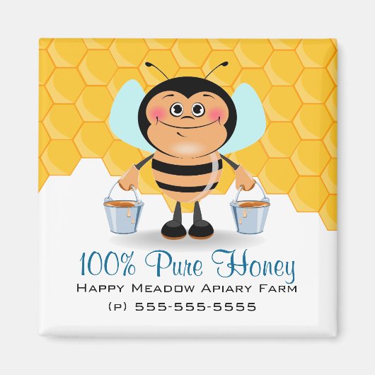 Boememmers voor Cartoons van honing Magneet (Voorkant)