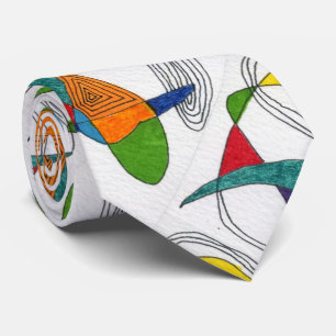 "Boemerangs" Abstract Stropdas voor design