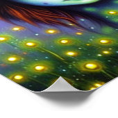 Boemisch meisje met pet voor ladybug poster (Hoek)