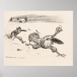 Boer achter Turkije aan - William Walker Poster