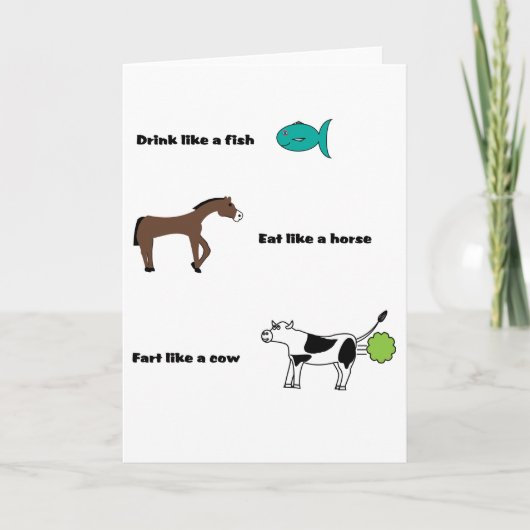 Boer Als Een Koe kaart (Voorkant)