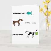 Boer Als Een Koe kaart (Gele Bloem)