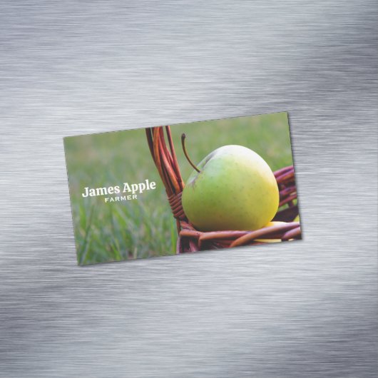 Boer, appels magnetisch visitekaartje (Voorbeeld)
