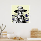 Boer - Archief Art Print (Keuken)