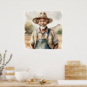 Boer - Archief Art Print (Keuken)