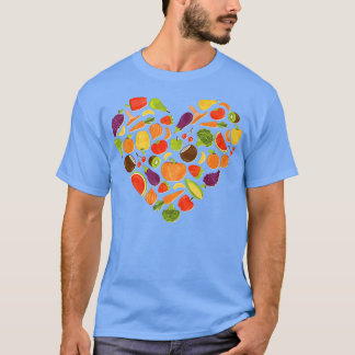 Boer Boerderij Dieren Voedsel Boerenmarkt Hart T-shirt