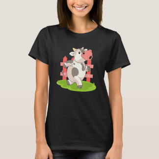 Boer Boerderij Dierliefhebber Landbouw Mooie Koe T-shirt