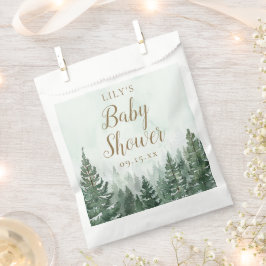Boer Bos Dennenboom Baby Shower Bedankzakje