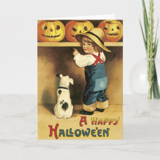 Boer Boy Halloween Kaart (Voorkant)