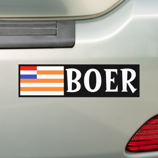 Boer Bumpersticker (Op auto)