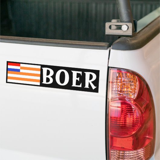 Boer Bumpersticker (Op Truck)