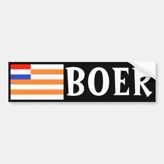 Boer Bumpersticker (Voorkant)