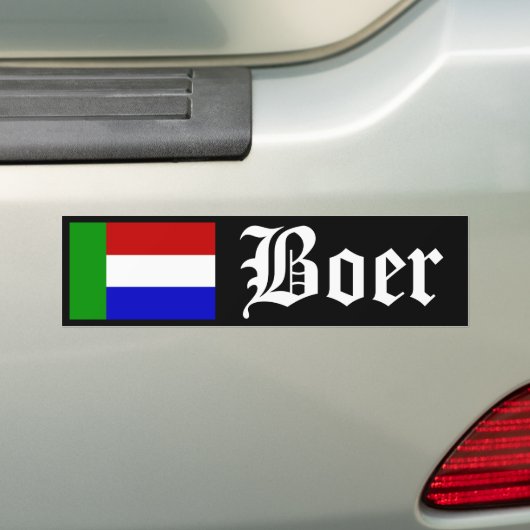Boer Bumpersticker (Op auto)