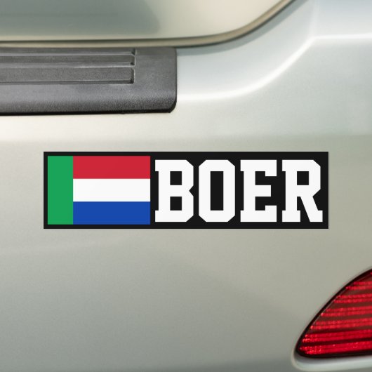Boer Bumpersticker (Op auto)
