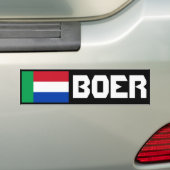 Boer Bumpersticker (Op auto)