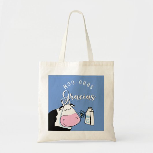 boer cadeau Muchas gracias moo Tote Bag (Voorkant)