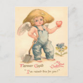 boer Cupido Valentijn Briefkaart (Voorkant)