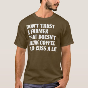 Boer die Drink koffie kus veel 1 T-shirt