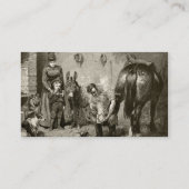 boer die een hot shoe past visitekaartje (Achterkant)