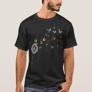 Boer die Paardenbloem boert Boerderij Dier Vogel K T-shirt